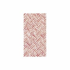 Vietri Greek Key Red Guest Towels, pk 20