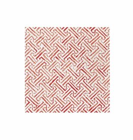 Vietri Greek Key Red Dinner Napkins, pk 20