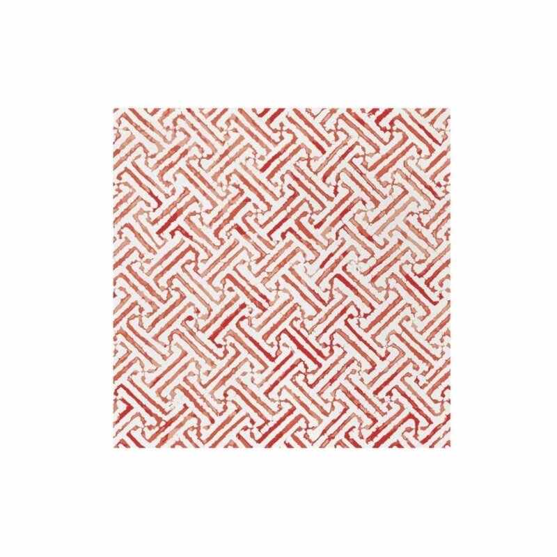 Vietri Greek Key Red Dinner Napkins, pk 20