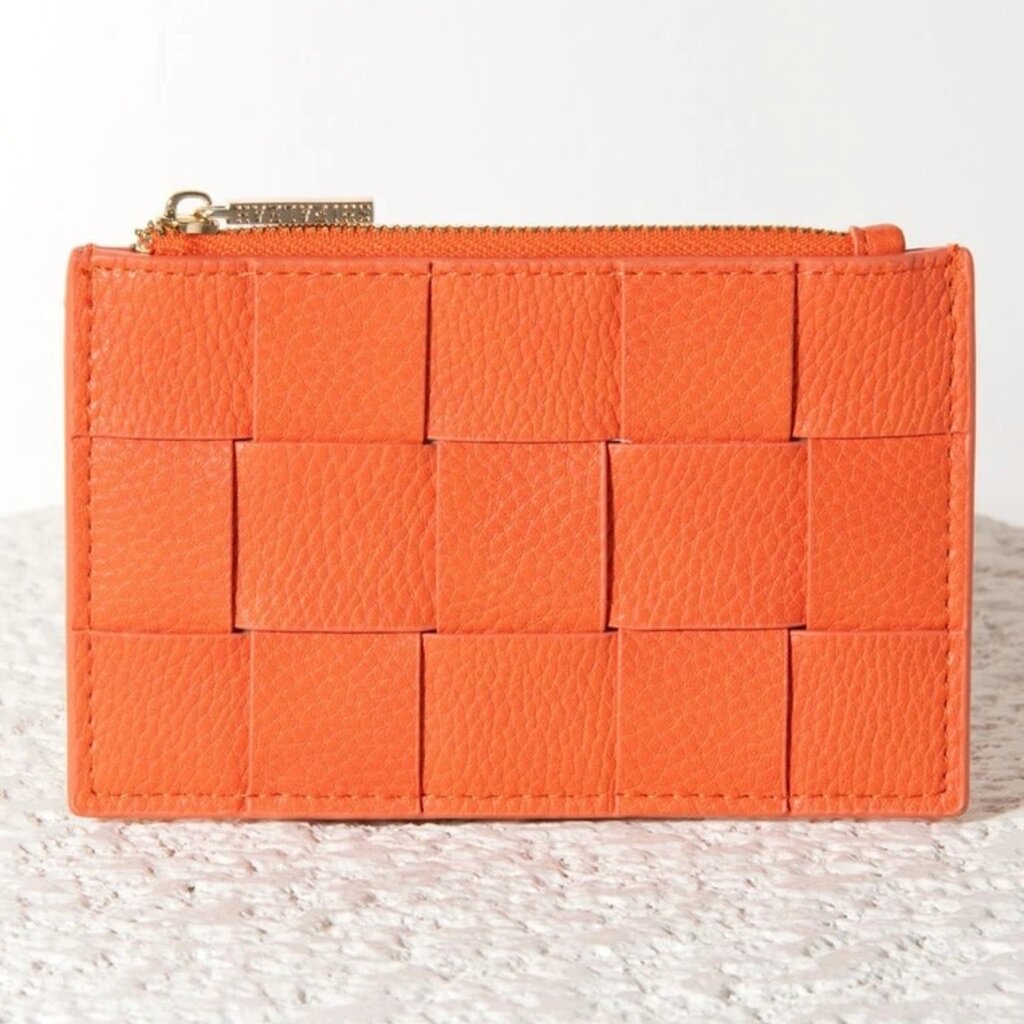 VERONA CARD HOLDER, ORANGE