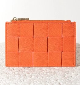 VERONA CARD HOLDER, ORANGE