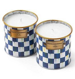 Mackenzie-Childs Royal Check Citronella Candles - Small, set of 2