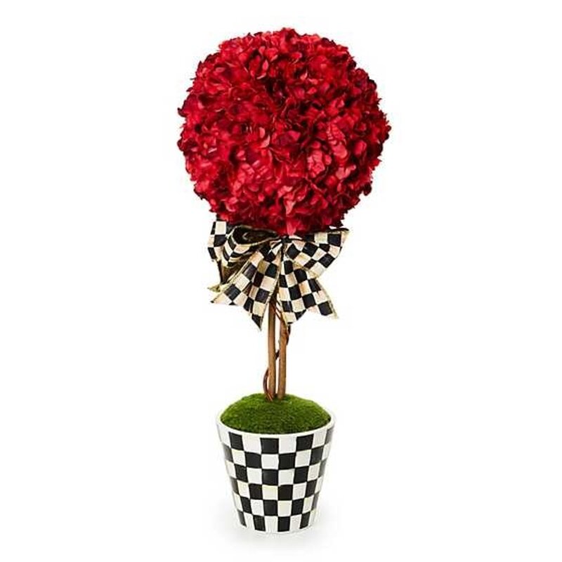 Mackenzie-Childs Small Red Topiary Drop In
