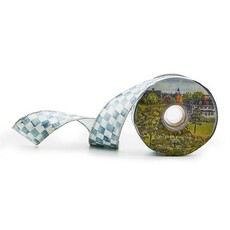 Mackenzie-Childs Sterling Check 2" Ribbon