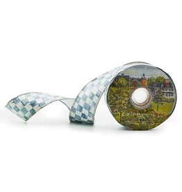 Mackenzie-Childs Sterling Check 2" Ribbon