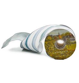 Mackenzie-Childs Sterling Check 4" Ribbon