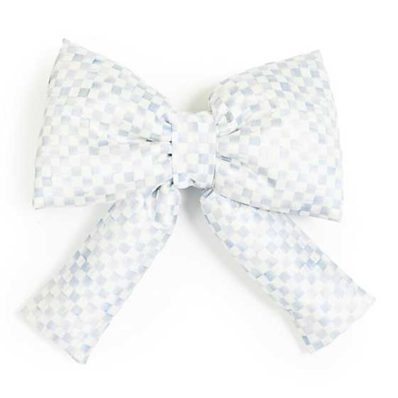Mackenzie-Childs Sterling  Check Small Bow