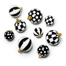 Mackenzie-Childs Courtly Ornament Bowl Fillers, Set of 9