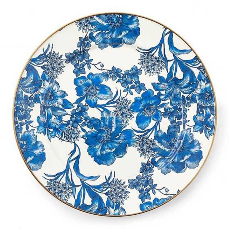 Mackenzie-Childs English Garden Enamel Charger/Plate - Royal