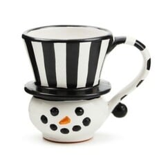 Mackenzie-Childs collectors series: mug edition - snowman ceramic mug