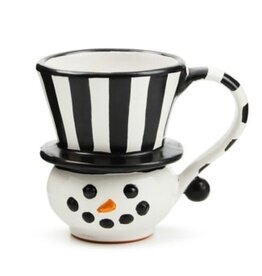 Mackenzie-Childs collectors series: mug edition - snowman ceramic mug
