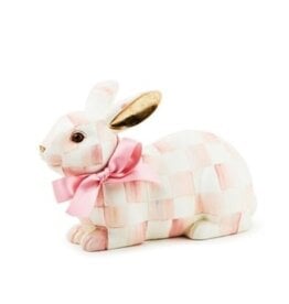Mackenzie-Childs rosy check resting bunny