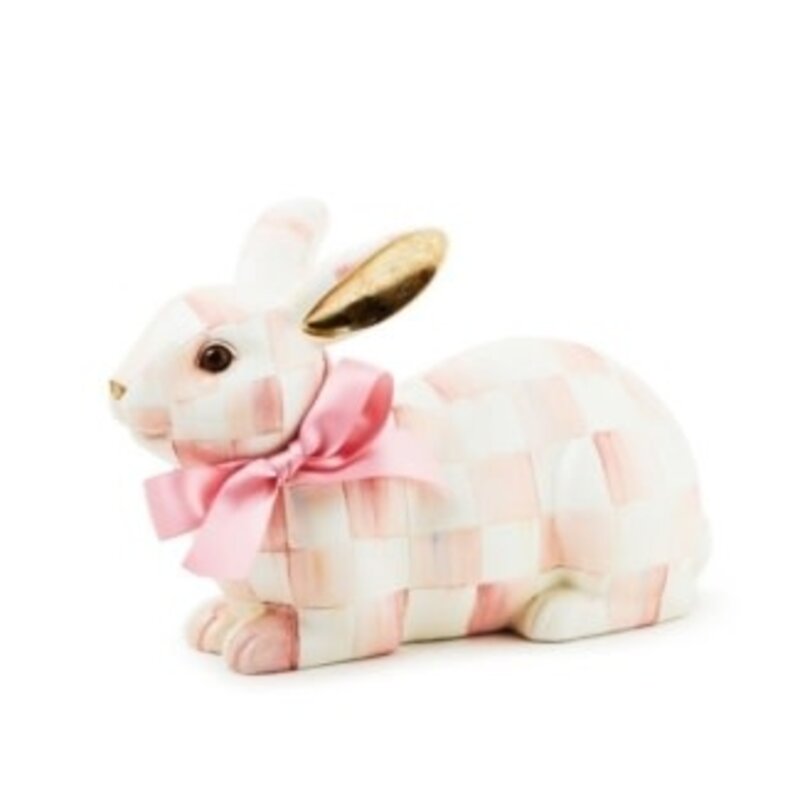 Mackenzie-Childs rosy check resting bunny