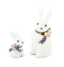 Mackenzie-Childs white rabbit bunnies, set of 2