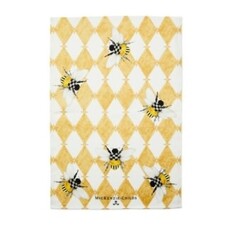 Mackenzie-Childs honeycomb with bees dish towel