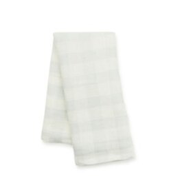 Mackenzie-Childs grey check linen dish towel