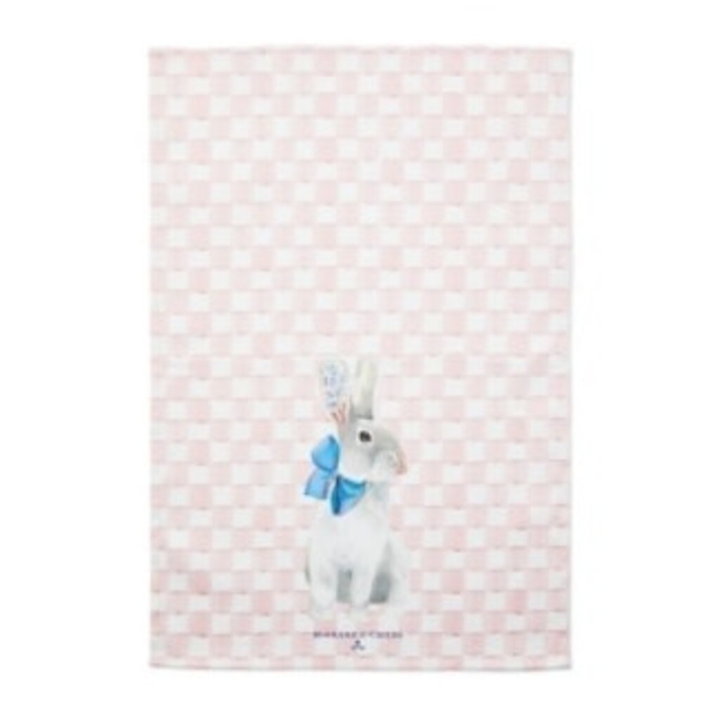Mackenzie-Childs tattoo bunny dish towel