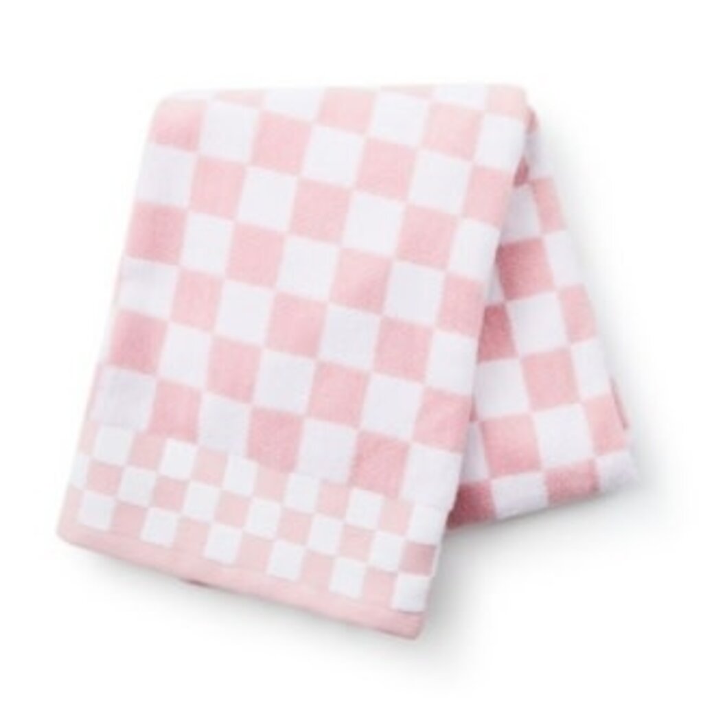 Mackenzie-Childs rosy check bath towel