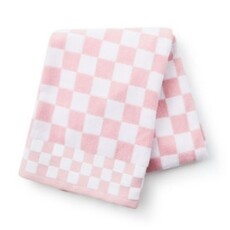 Mackenzie-Childs rosy check bath towel