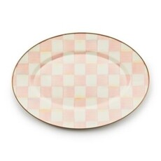 Mackenzie-Childs rosy check small oval platter