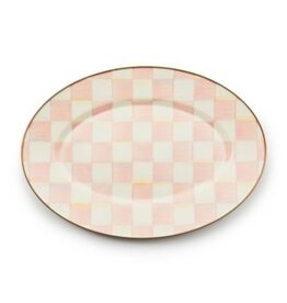 Mackenzie-Childs rosy check small oval platter