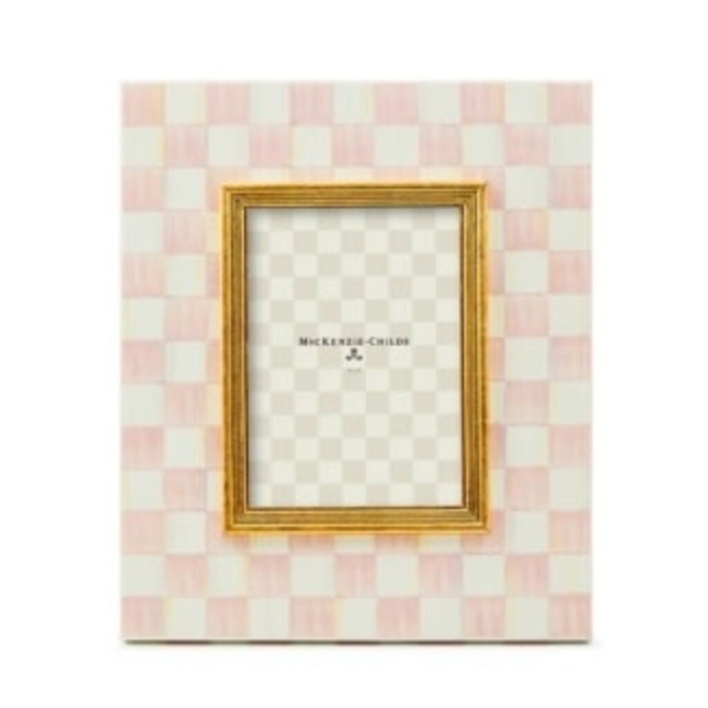Mackenzie-Childs rosy check 5" x 7" frame