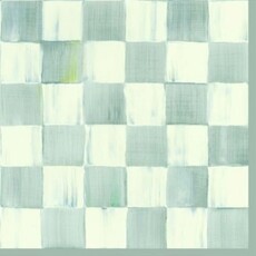 Mackenzie-Childs sterling check cocktail paper napkins