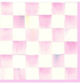Mackenzie-Childs rosy check cocktail paper napkins