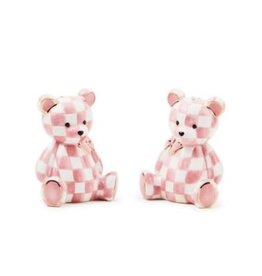 Mackenzie-Childs rosy bear salt & pepper set