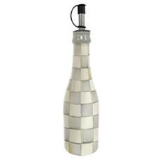 Mackenzie-Childs sterling check farmhouse oil cruet