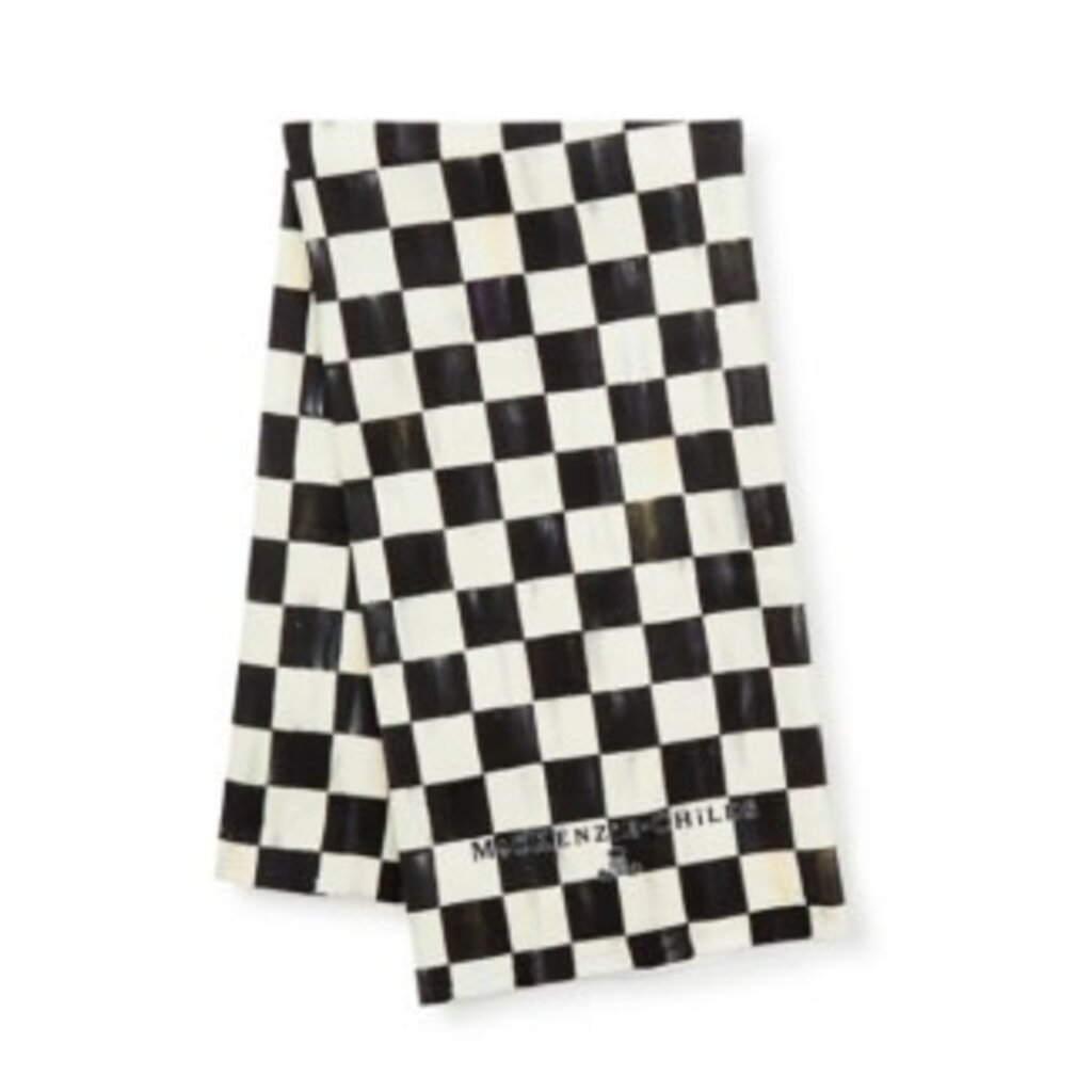 Mackenzie-Childs courtly check dish towel