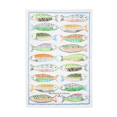 Mackenzie-Childs go fish dish towel