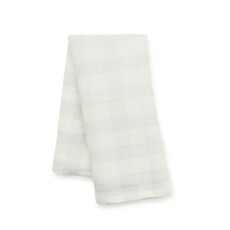 Mackenzie-Childs grey check linen dish towel
