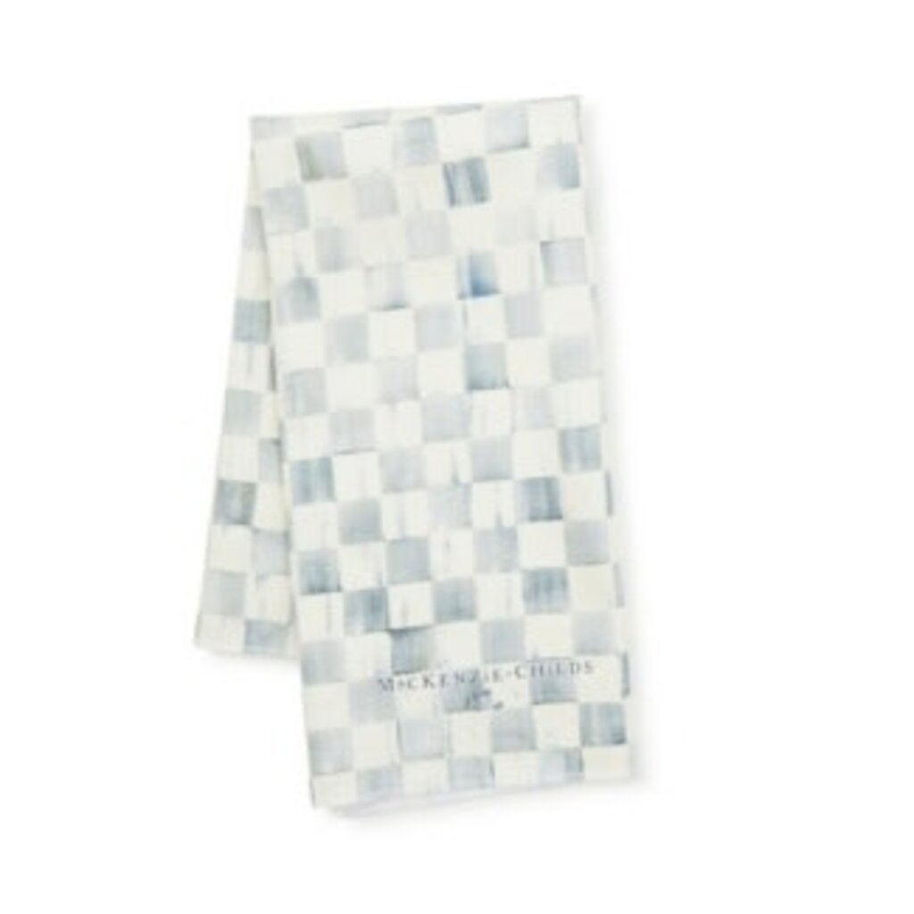 Mackenzie-Childs sterling check dish towel