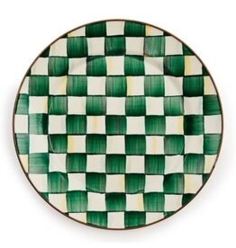 Mackenzie-Childs emerald check charger/plate
