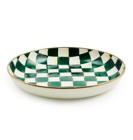 Mackenzie-Childs emerald check abundant bowl