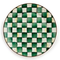 Mackenzie-Childs emerald check charger/plate