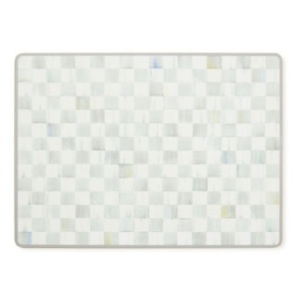 Mackenzie-Childs sterling check cork back placemats, set of 4