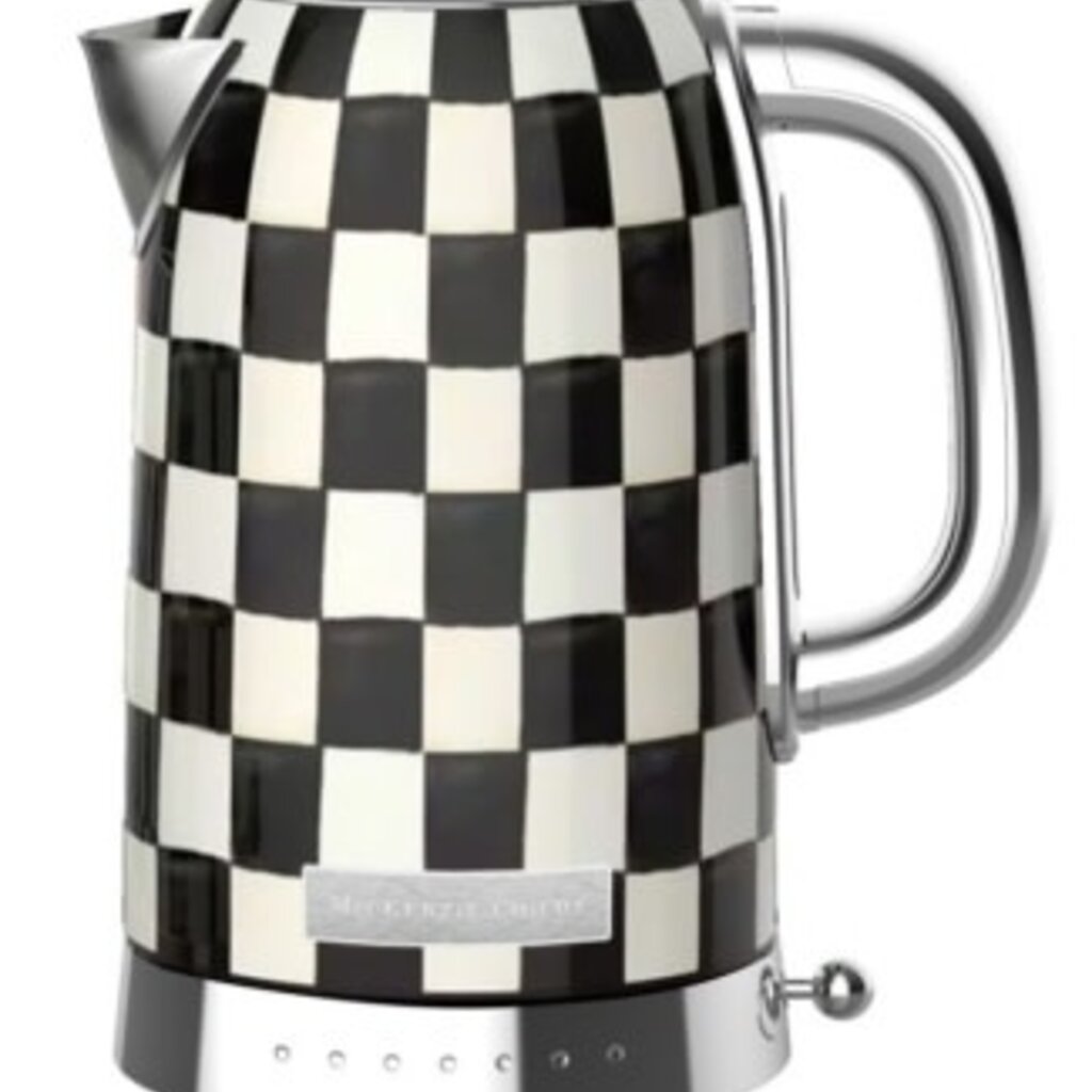 Mackenzie-Childs courtly check electric kettle