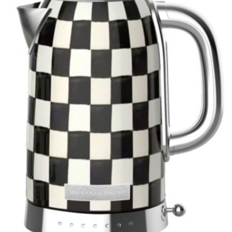 Mackenzie-Childs courtly check electric kettle