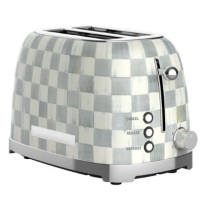 Mackenzie-Childs sterling check 2-slice toaster