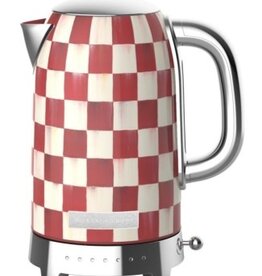 Mackenzie-Childs cherry check electric kettle