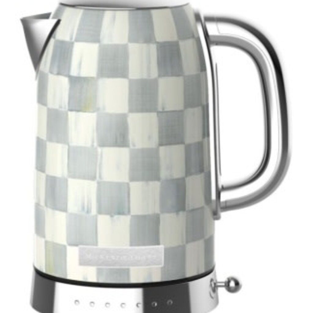 Mackenzie-Childs sterling check electric kettle