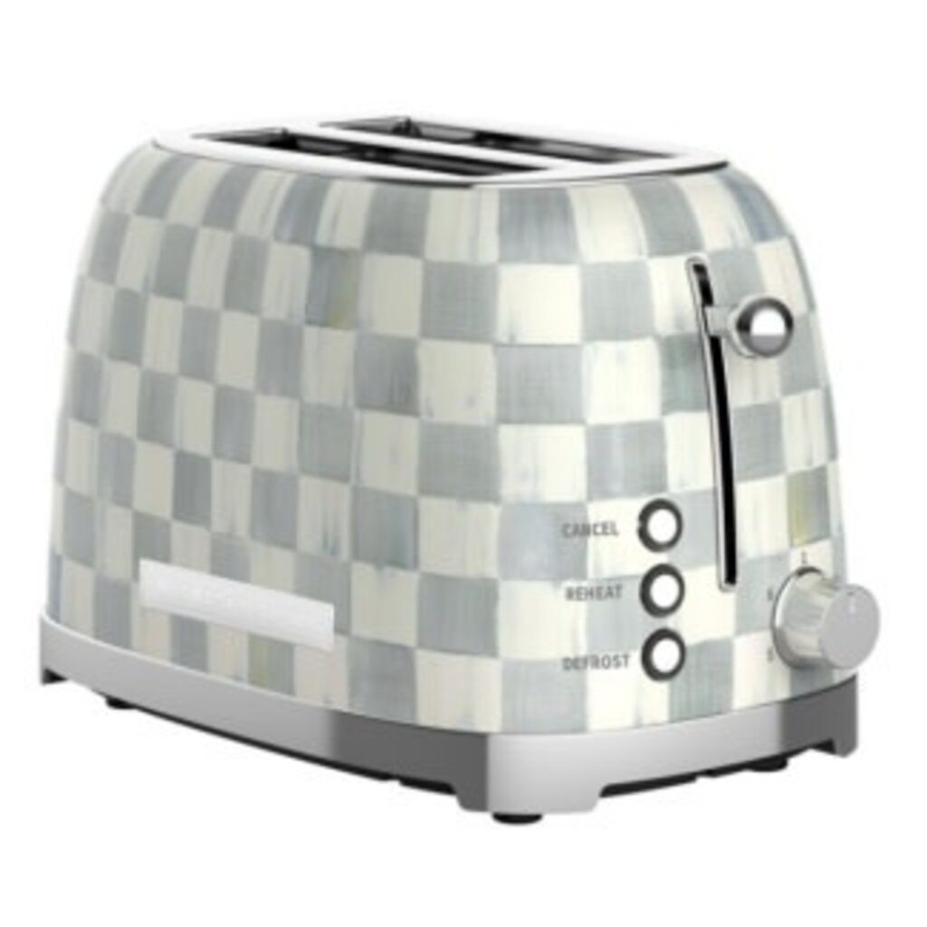 Mackenzie-Childs sterling check 2-slice toaster
