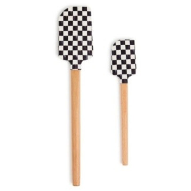 Mackenzie-Childs courtly check spatula, set of 2