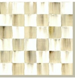 Mackenzie-Childs mocha check cocktail paper napkins