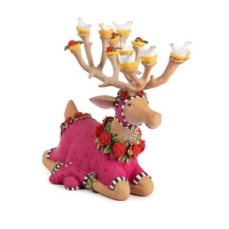 Mackenzie-Childs patience brewster dash away sitting donna reindeer figure