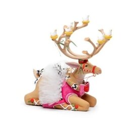 Mackenzie-Childs patience brewster dash away sitting dancer reindeer figure