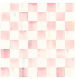 Mackenzie-Childs rosy check peel & stick wallpaper