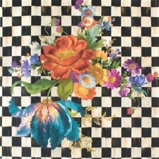 Mackenzie-Childs courtly flower market peel & stick wallpaper